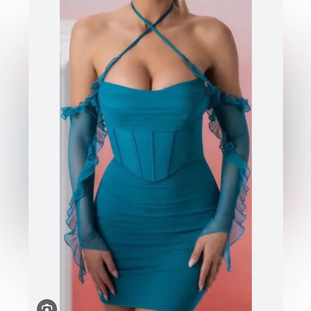 Makaria oh Polly teal dress